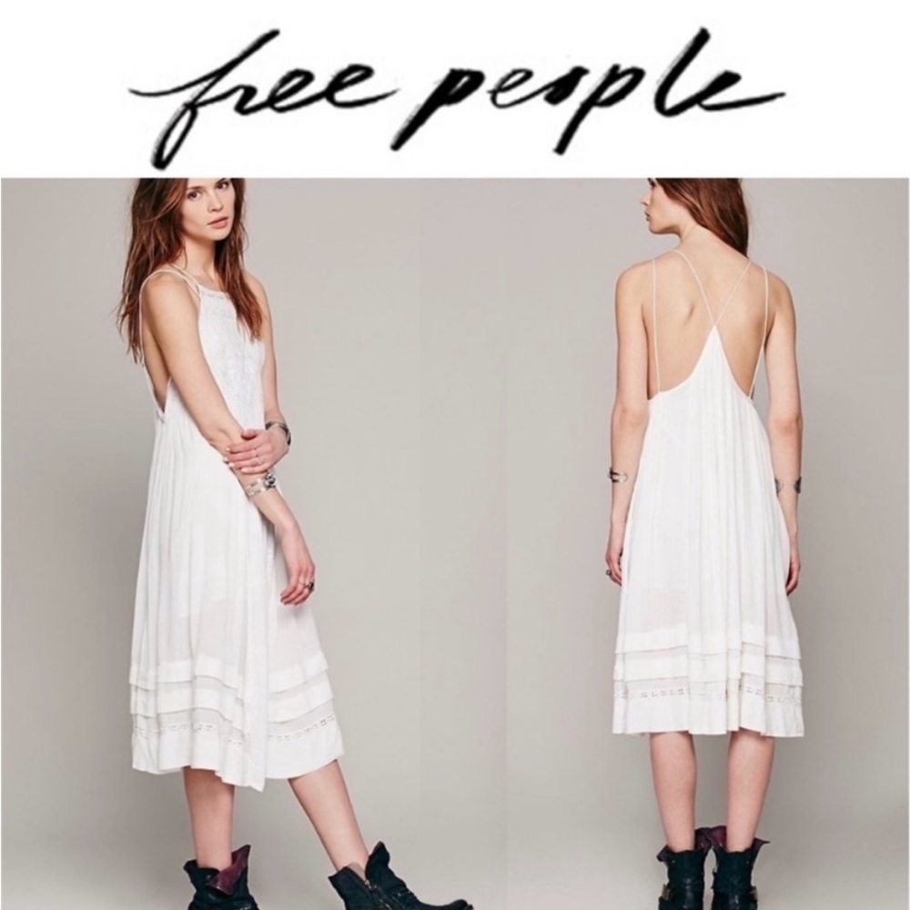 Free People White Women's Dress